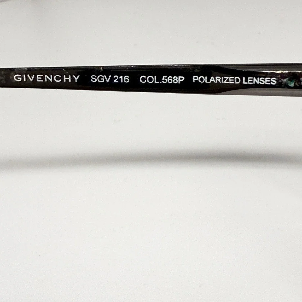 Givenchy‎ SGV 216 COL.568P Aviator Sunglasses Gunmetal Tortoise Polarized Lenses